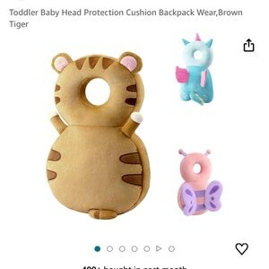 Toddler Baby Head Protection Cushion Backpack - Tiger